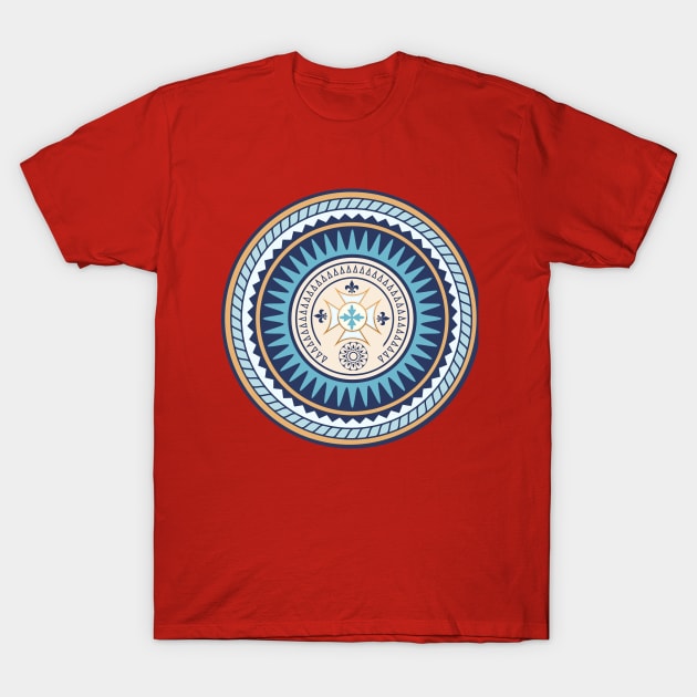 Mandala Meditation Yoga Circle Positive Vibe T-Shirt by Savi L'amour